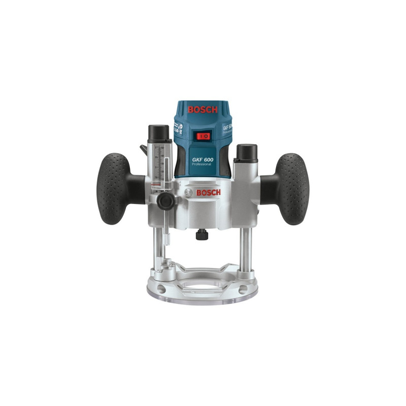 Bosch Kantenfräse GKF 600 Professional, Oberfräse(blau, 600 Watt, Koffer)