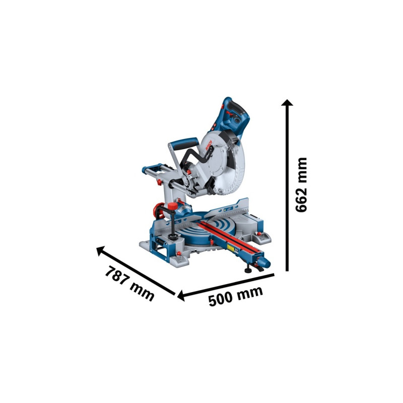 Bosch Kapp-und Gehrungssäge GCM 305-254 D Professional(blau, 1.500 Watt)