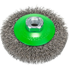 Bosch Kegelbürste Clean for Inox, Ø 75mm, gewellt(0,35mm Edelstahldraht, M14, für Winkelschleifer)
