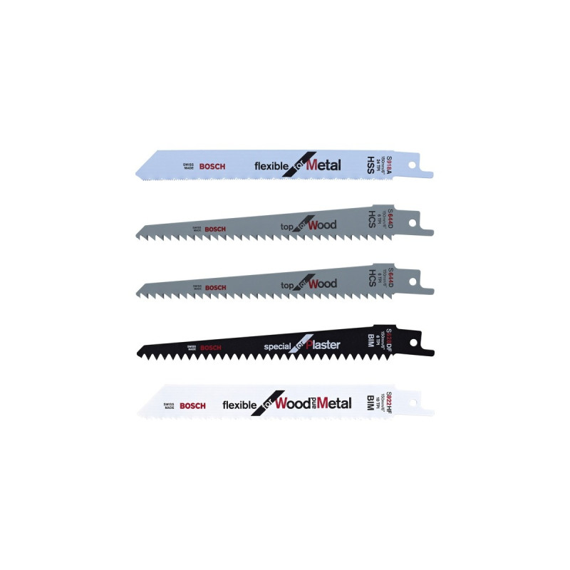 Bosch Keo Säbelsägeblatt-Satz, 5-teilig