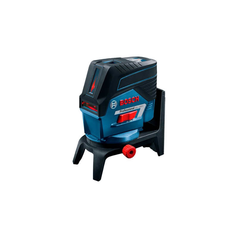 Bosch Kombilaser GCL 2-50 C Professional + RM2 + BT150, Kreuzlinienlaser(blau/schwarz, rote Laserlinien, mit Halterung und Stativ)