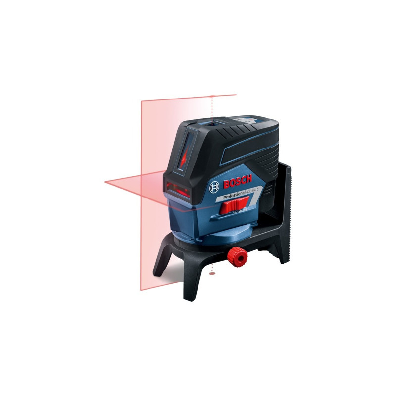 Bosch Kombilaser GCL 2-50 C Professional + RM2 + BT150, Kreuzlinienlaser(blau/schwarz, rote Laserlinien, mit Halterung und Stativ)