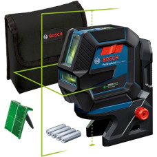 Bosch Kombilaser GCL 2-50 G Professional solo, Kreuzlinienlaser(blau/schwarz, grüne Laserlinien, mit Halterung RM10 Professional)