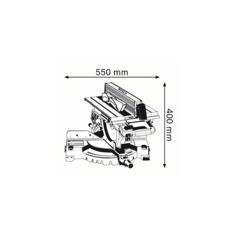 Bosch Kombinationssäge GTM 12 JL, Kapp-und Gehrungssäge(blau/silber, 1.800 Watt)