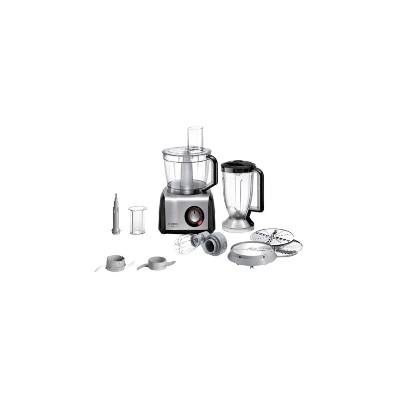 Bosch Kompakt-Küchenmaschine MultiTalent 8(schwarz/edelstahl, 1.250 Watt)