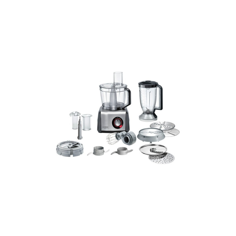 Bosch Kompakt-Küchenmaschine MultiTalent 8(schwarz/edelstahl (gebürstet), 1.250 Watt)