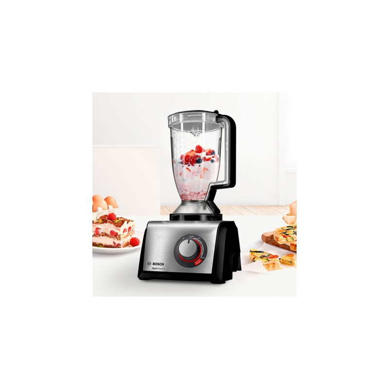Bosch Kompakt-Küchenmaschine MultiTalent 8(schwarz/edelstahl (gebürstet), 1.250 Watt)