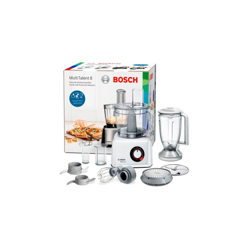 Bosch Kompakt-Küchenmaschine MultiTalent 8(weiß, 1.000 Watt)