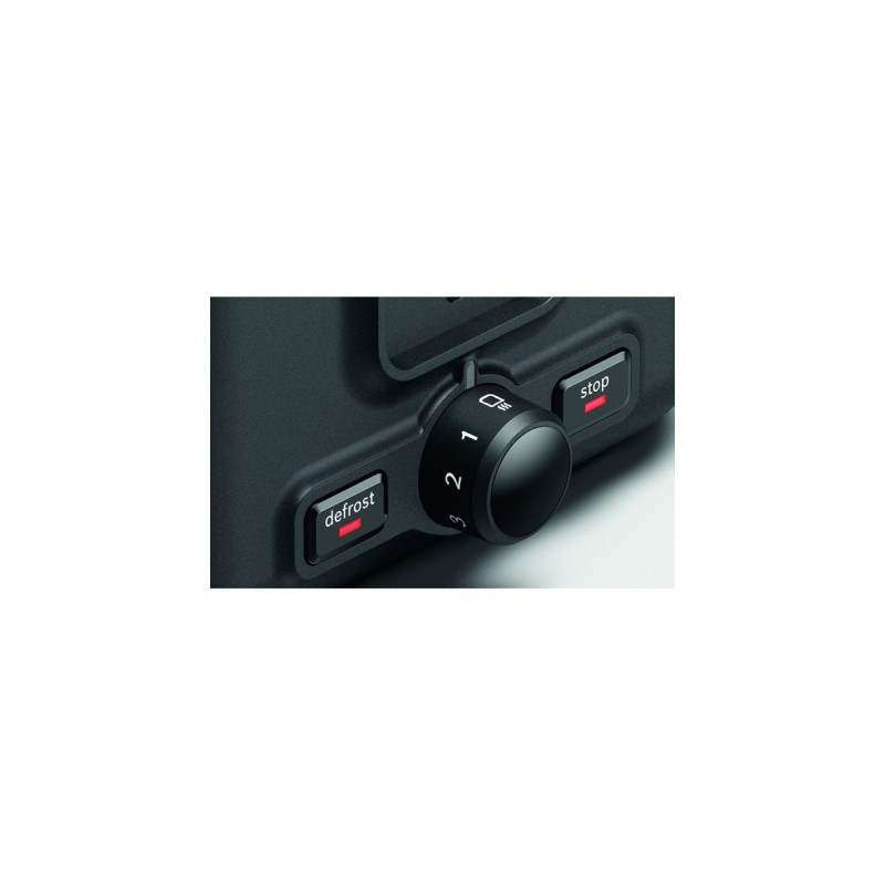 Bosch Kompakt-Toaster DesignLine TAT3P421DE(weiß/schwarz, 970 Watt, für 2 Scheiben Toast)