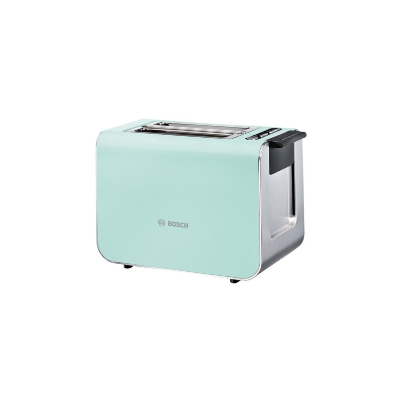 Bosch Kompakt-Toaster Styline TAT8612(türkis/silber, 860 Watt, für 2 Scheiben Toast)