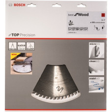 Bosch Kreissägeblatt Best for Wood, Ø 305mm, 72Z(Bohrung 30mm, für Kapp- und Gehrungssägen)