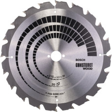 Bosch Kreissägeblatt Construct Wood, Ø 315mm, 20Z(Bohrung 30mm, für Tischkreissägen)