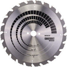 Bosch Kreissägeblatt Construct Wood, Ø 350mm, 24Z(Bohrung 30mm, für Tischkreissägen)