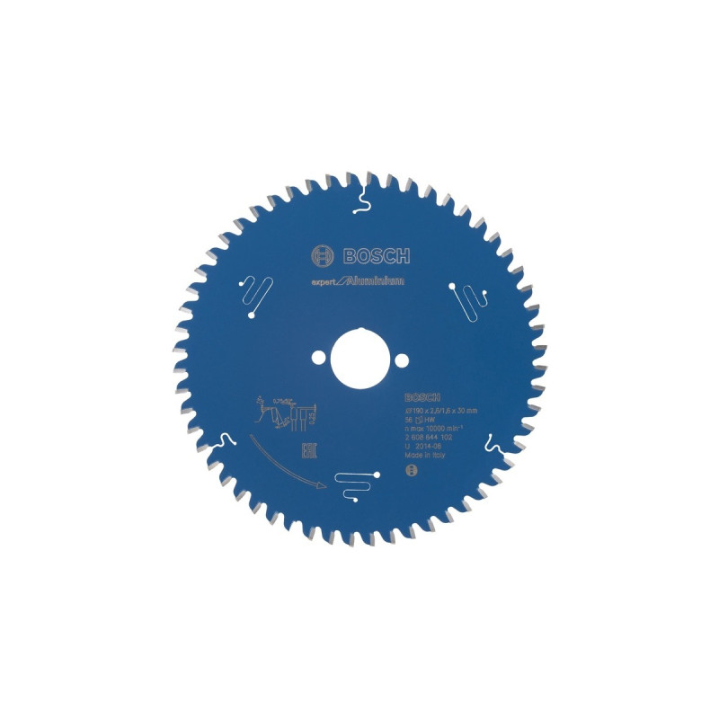 Bosch Kreissägeblatt Expert for Aluminium, Ø 190mm, 56Z(Bohrung 30mm, für Handkreissägen)