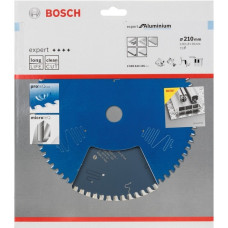 Bosch Kreissägeblatt Expert for Aluminium, Ø 210mm, 72Z(Bohrung 30mm, für Handkreissägen)