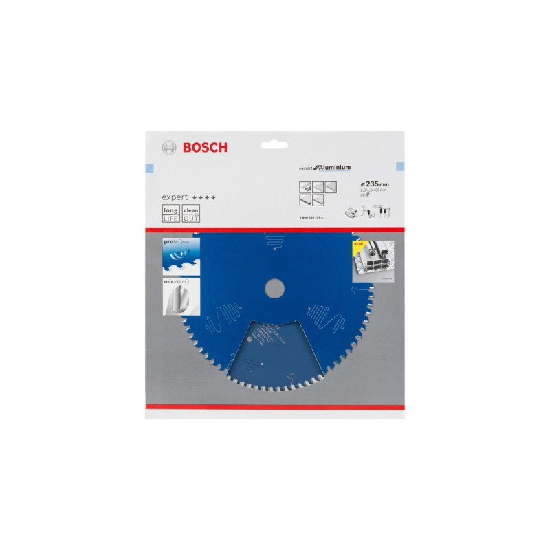 Bosch Kreissägeblatt Expert for Aluminium, Ø 235mm, 80Z(Bohrung 30mm, für Handkreissägen)