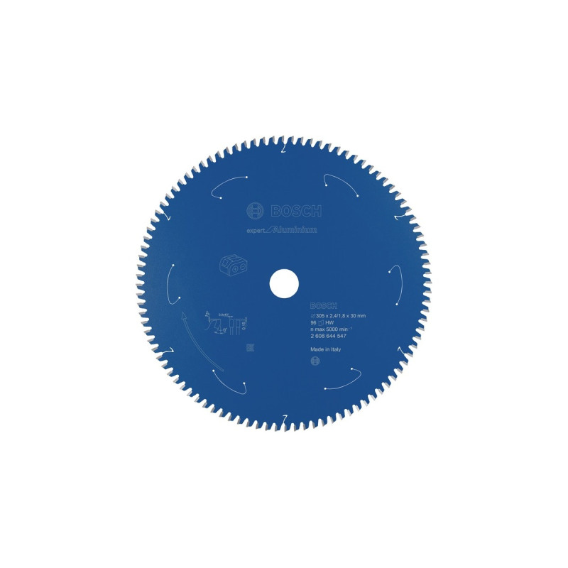 Bosch Kreissägeblatt Expert for Aluminium, Ø 305mm, 96Z(Bohrung 30mm, für Akku-Kappsägen)