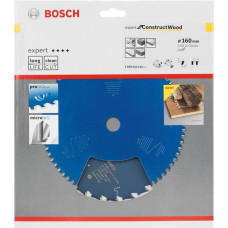 Bosch Kreissägeblatt Expert for Construct Wood, Ø 160mm, 24Z(Bohrung 20mm, für Handkreissägen)