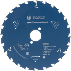 Bosch Kreissägeblatt Expert for Construct Wood, Ø 165mm, 24Z(Bohrung 20mm, für Handkreissägen)