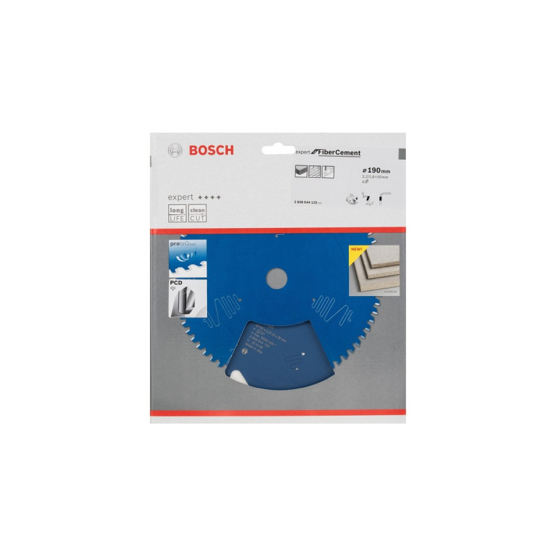 Bosch Kreissägeblatt Expert for Fibre Cement, Ø 190mm, 4Z(Bohrung 20mm, für Handkreissägen)