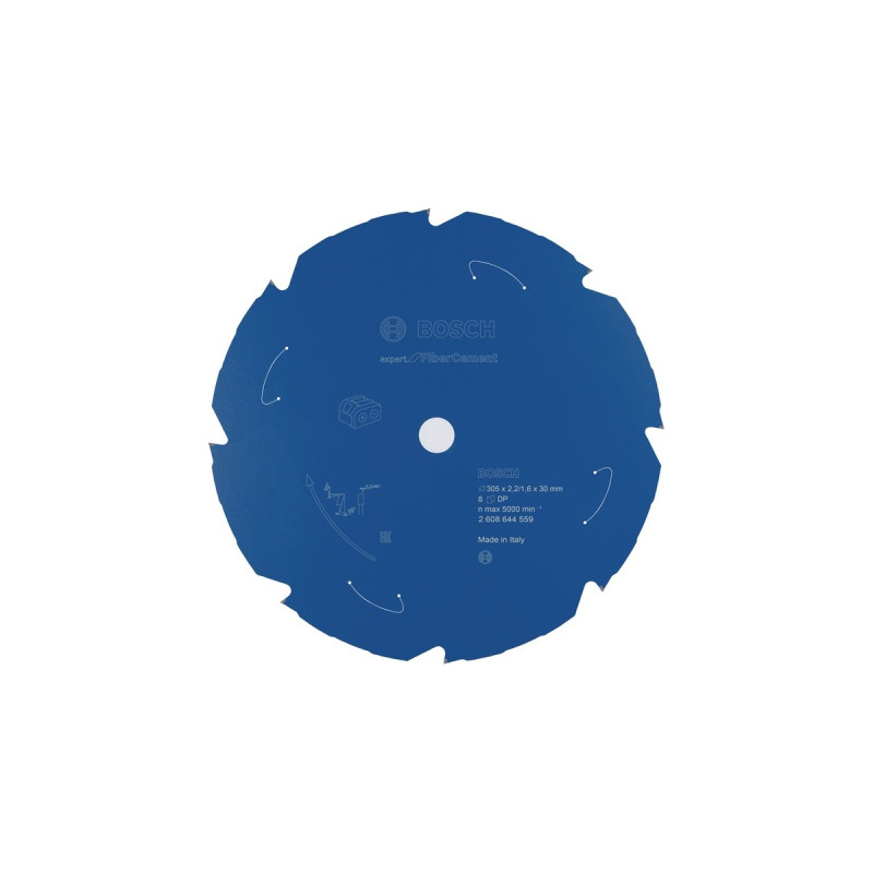 Bosch Kreissägeblatt Expert for Fibre Cement, Ø 305mm, 8Z(Bohrung 30mm, für Akku-Kappsägen)