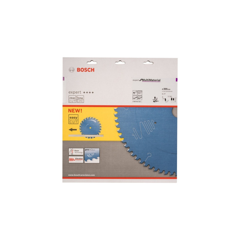 Bosch Kreissägeblatt Expert for Multi Material, Ø 305mm, 96Z(Bohrung 30mm, für Kapp- & Gehrungssägen)
