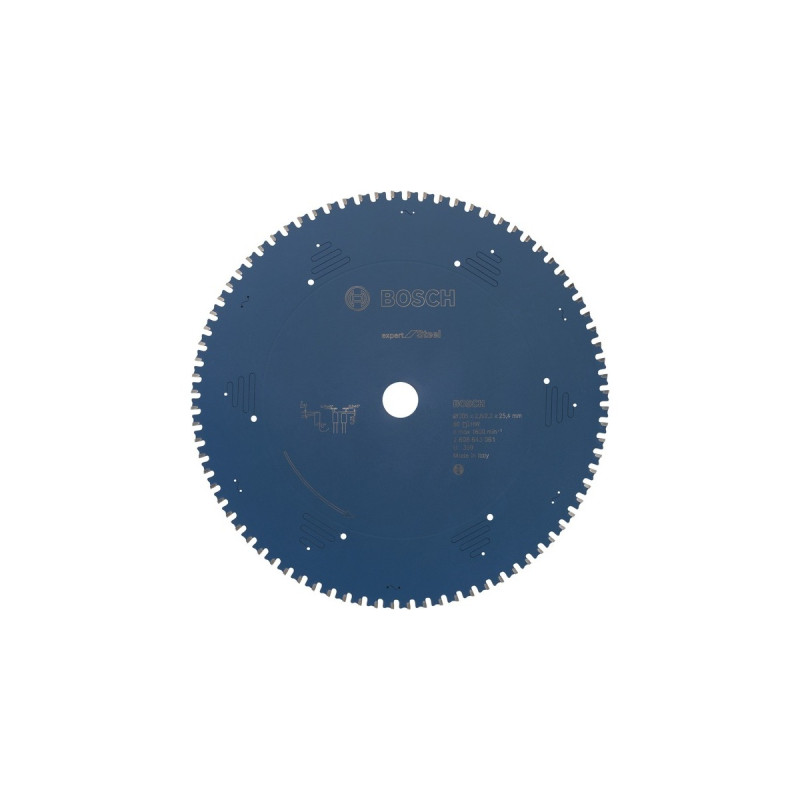 Bosch Kreissägeblatt Expert for Steel, Ø 305mm, 80Z(Bohrung 25,4mm, für Kapp- & Gehrungssägen)