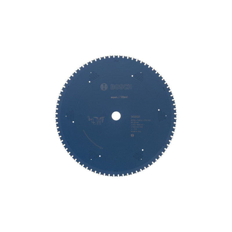 Bosch Kreissägeblatt Expert for Steel, Ø 355mm, 80Z(Bohrung 25,4mm, für Kapp- & Gehrungssägen)