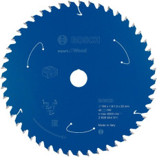 Bosch Kreissägeblatt Expert for Wood, Ø 184mm, 48Z(Bohrung 20mm, für Akku-Handkreissägen)