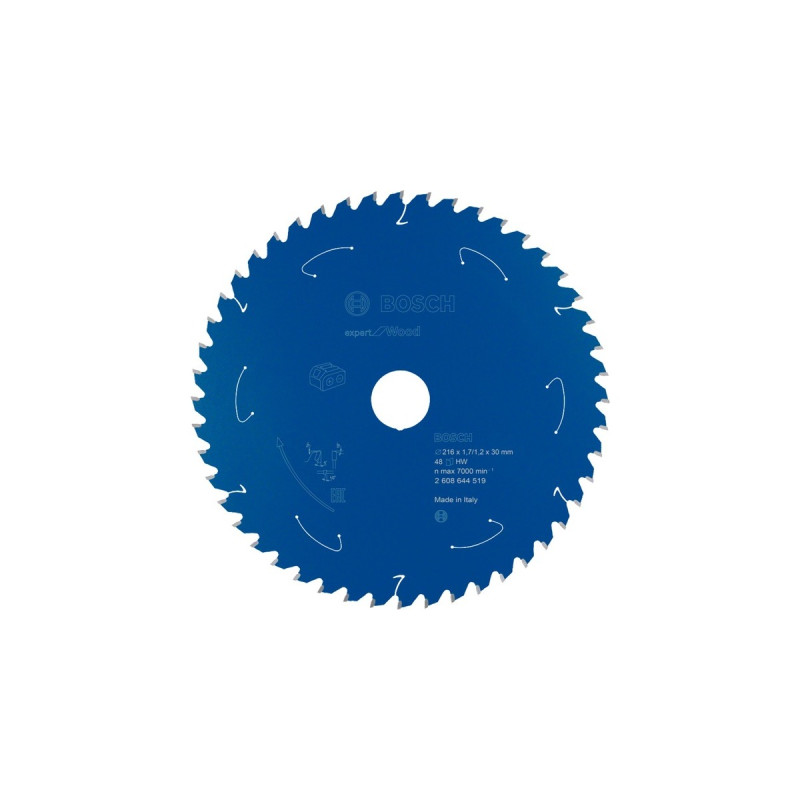 Bosch Kreissägeblatt Expert for Wood, Ø 216mm, 48Z(Bohrung 30mm, für Akku-Kappsägen)