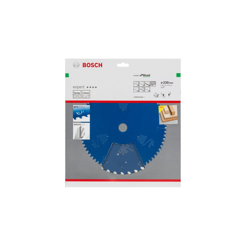 Bosch Kreissägeblatt Expert for Wood, Ø 230mm, 36Z(Bohrung 30mm, für Handkreissägen)