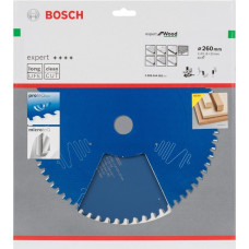 Bosch Kreissägeblatt Expert for Wood, Ø 260mm, 60Z(Bohrung 30mm, für Kapp- & Gehrungssägen)