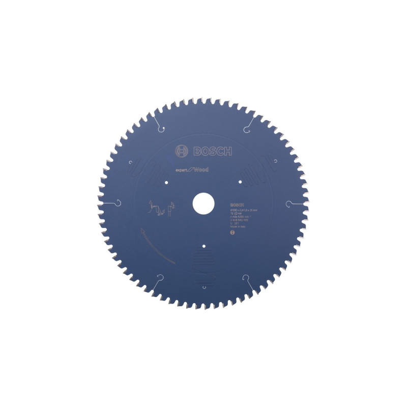 Bosch Kreissägeblatt Expert for Wood, Ø 300mm, 72Z(Bohrung 30mm, für Kapp- & Gehrungssägen)