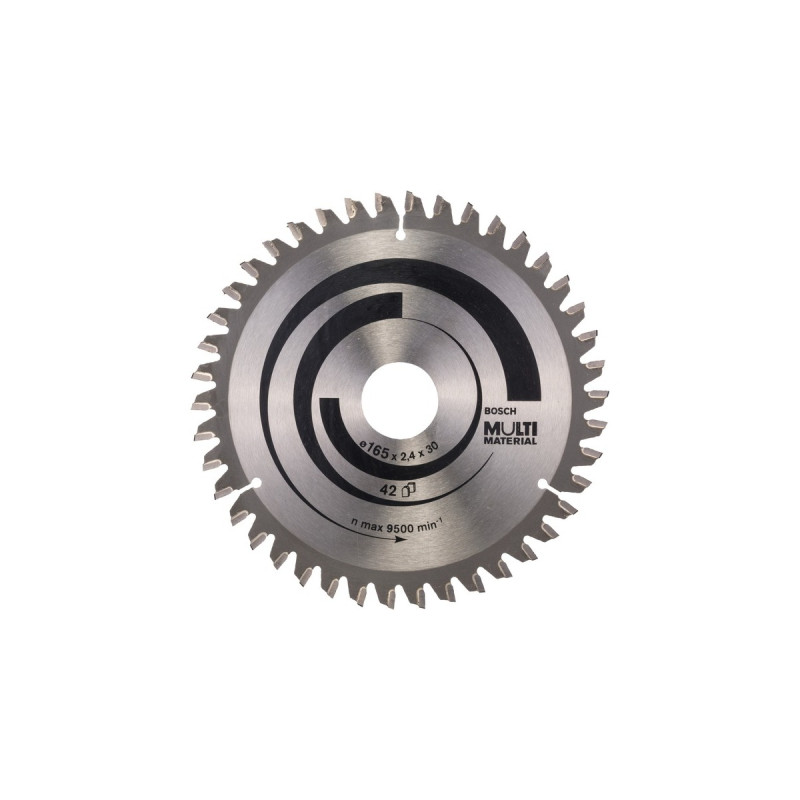 Bosch Kreissägeblatt Multi Material, Ø 165mm, 42Z(Bohrung 30mm, für Handkreissägen)
