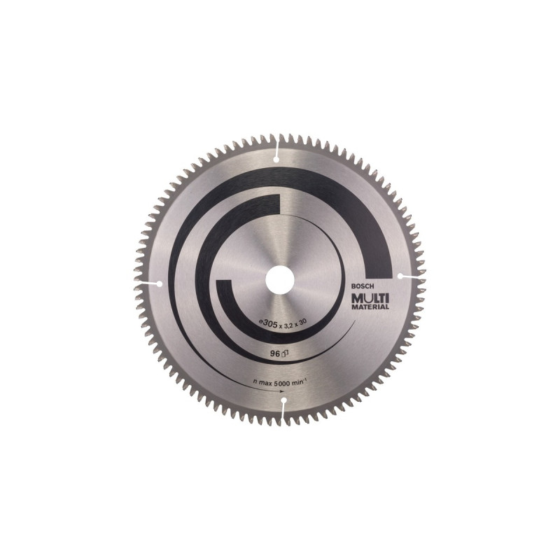 Bosch Kreissägeblatt Multi Material, Ø 305mm, 96Z(Bohrung 30mm, für Kapp- & Gehrungssägen)