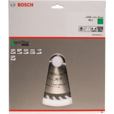 Bosch Kreissägeblatt Optiline Wood, Ø 210mm, 36Z(Bohrung 30mm, für Handkreissägen)