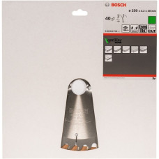 Bosch Kreissägeblatt Optiline Wood, Ø 250mm, 40Z(Bohrung 30mm, für Handkreissägen)