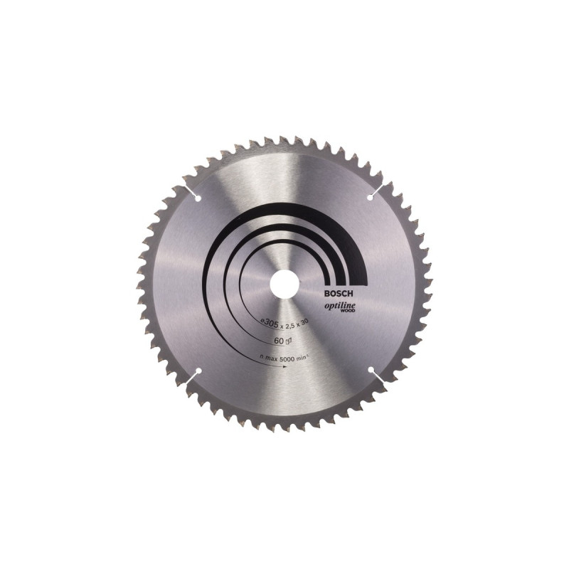 Bosch Kreissägeblatt Optiline Wood, Ø 305mm, 60Z(Bohrung 30mm, für Kapp- & Gehrungssägen)