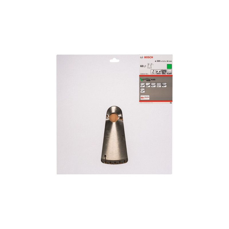 Bosch Kreissägeblatt Optiline Wood, Ø 305mm, 60Z(Bohrung 30mm, für Kapp- & Gehrungssägen)