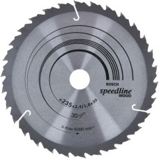 Bosch Kreissägeblatt Speedline Wood, Ø 235mm, 30Z(Bohrung 30mm, für Handkreissägen)
