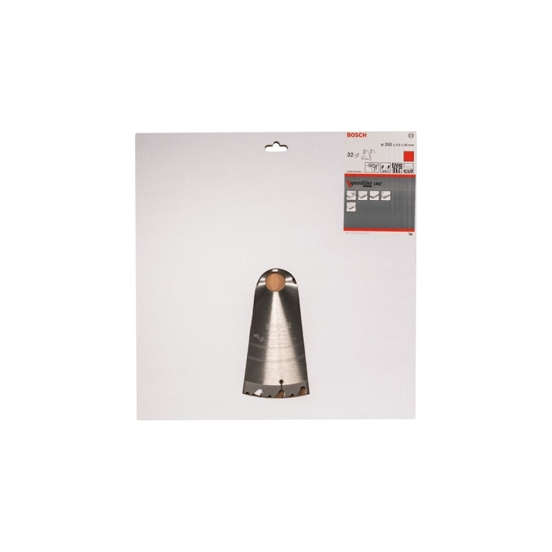 Bosch Kreissägeblatt Speedline Wood, Ø 350mm, 32Z(Bohrung 30mm, für Tischkreissägen)