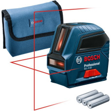 Bosch Kreuzlinienlaser GLL 2-10 Professional(blau/schwarz, rote Laserlinien)