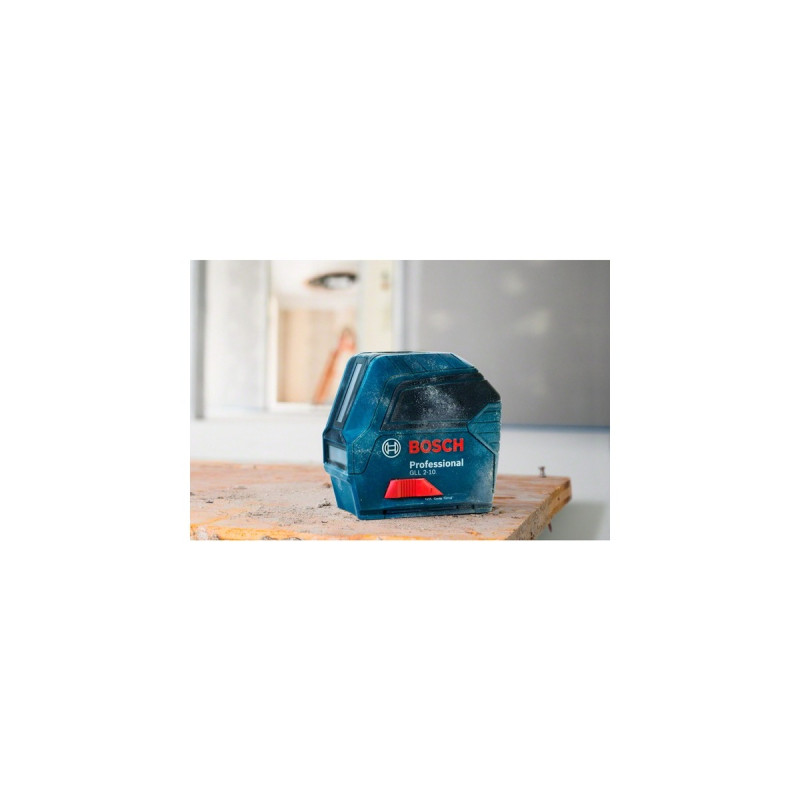 Bosch Kreuzlinienlaser GLL 2-10 Professional(blau/schwarz, rote Laserlinien)