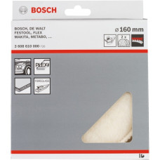 Bosch Lammfellscheibe, Ø 160mm, 2 Stück, Schleifscheibe(für Exzenterschleifer)