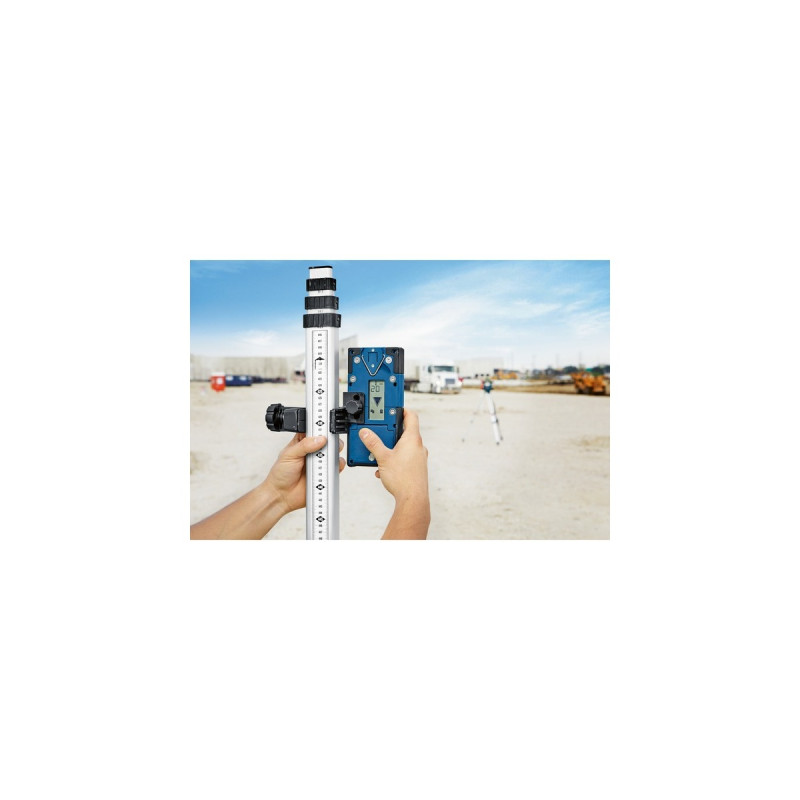 Bosch Laser-Empfänger LR 65 G Professional, mit Halterung(blau/schwarz, für Rotationslaser GRL 650 CHVG)