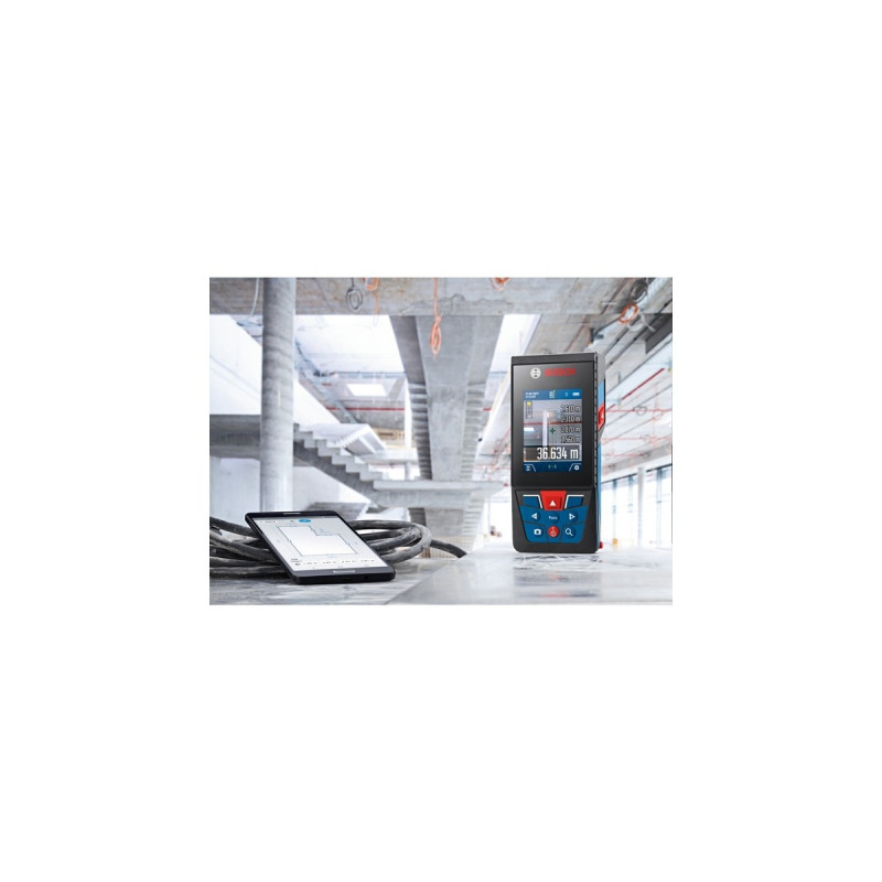 Bosch Laser-Entfernungsmesser GLM 150-27 C Professional(blau/schwarz, Reichweite 100m, rote Laserlinie)