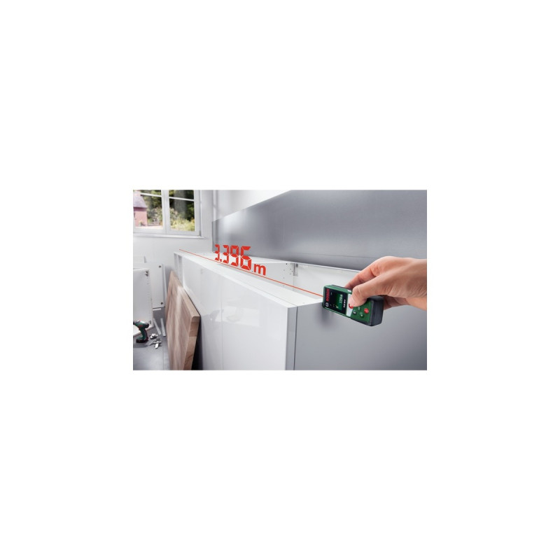 Bosch Laser-Entfernungsmesser PLR 30 C(grün/schwarz, Reichweite 30m, Schutztasche, Retail)