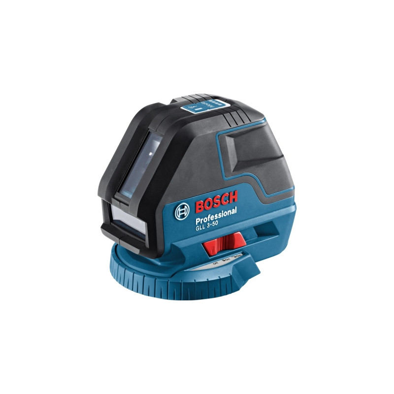 Bosch Linienlaser GLL 3-50 Professional, Kreuzlinienlaser(blau/schwarz, Laserzieltafel, Schutztasche)