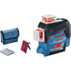 Bosch Linienlaser GLL 3-80 C Professional, Kreuzlinienlaser(blau/schwarz, mit roten Laserlinien, ohne Akku)