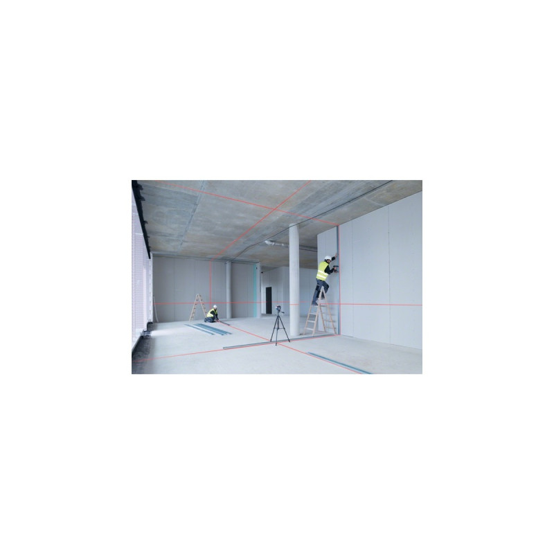 Bosch Linienlaser GLL 3-80 C Professional, Kreuzlinienlaser(blau/schwarz, mit roten Laserlinien, ohne Akku)